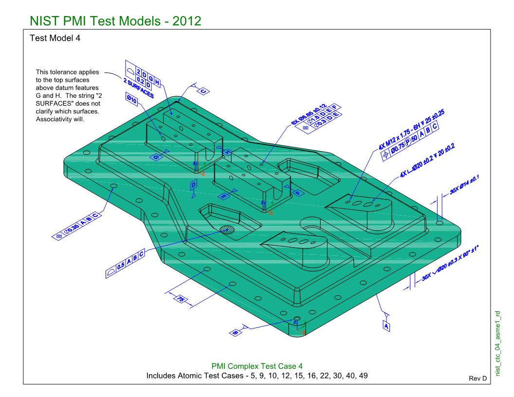 SP7/TGP3 (NIST CTC-04): Semantic PMI Representation / Tessellated PMI Presentation